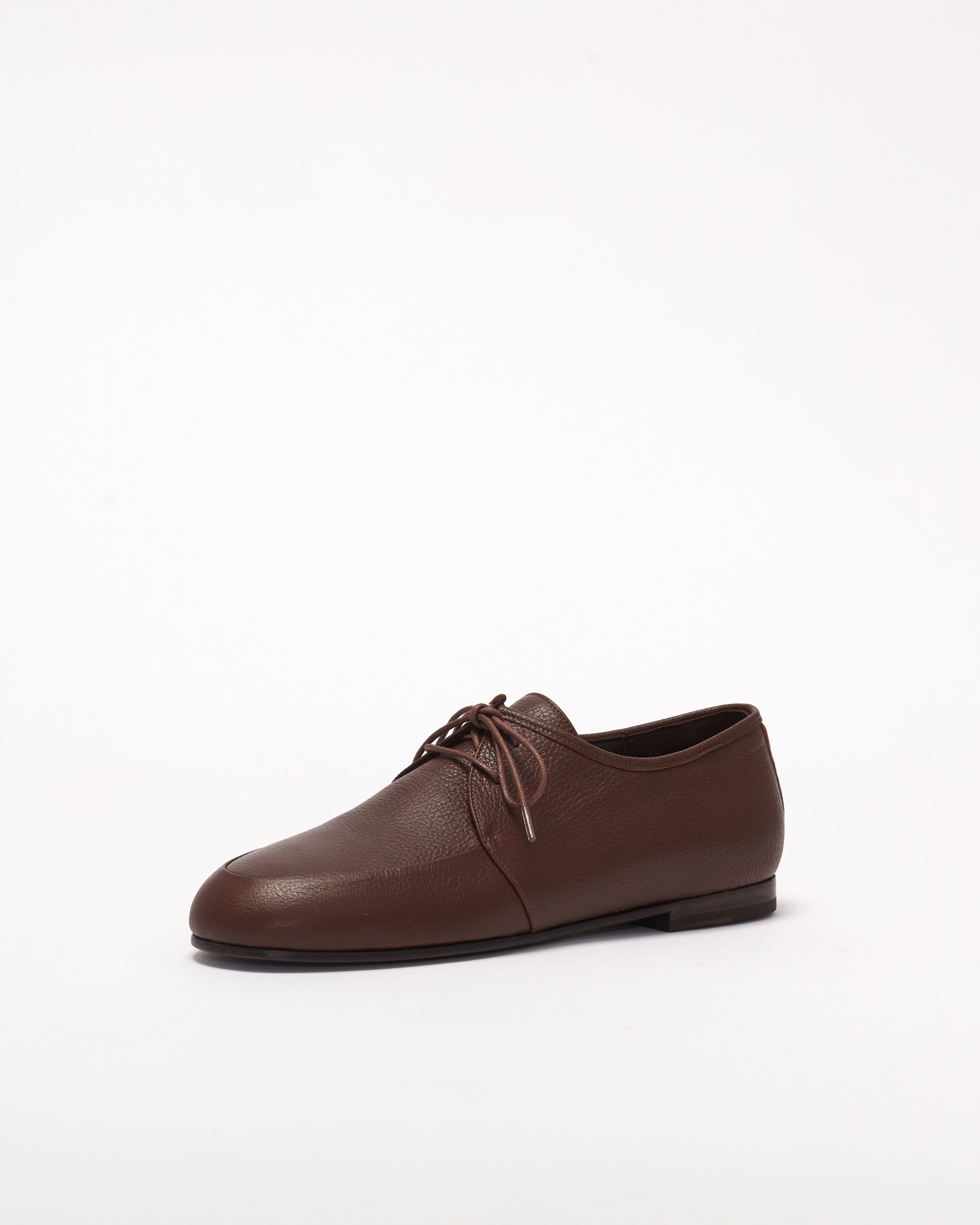 Evelyne - Leather in Wine Brown
