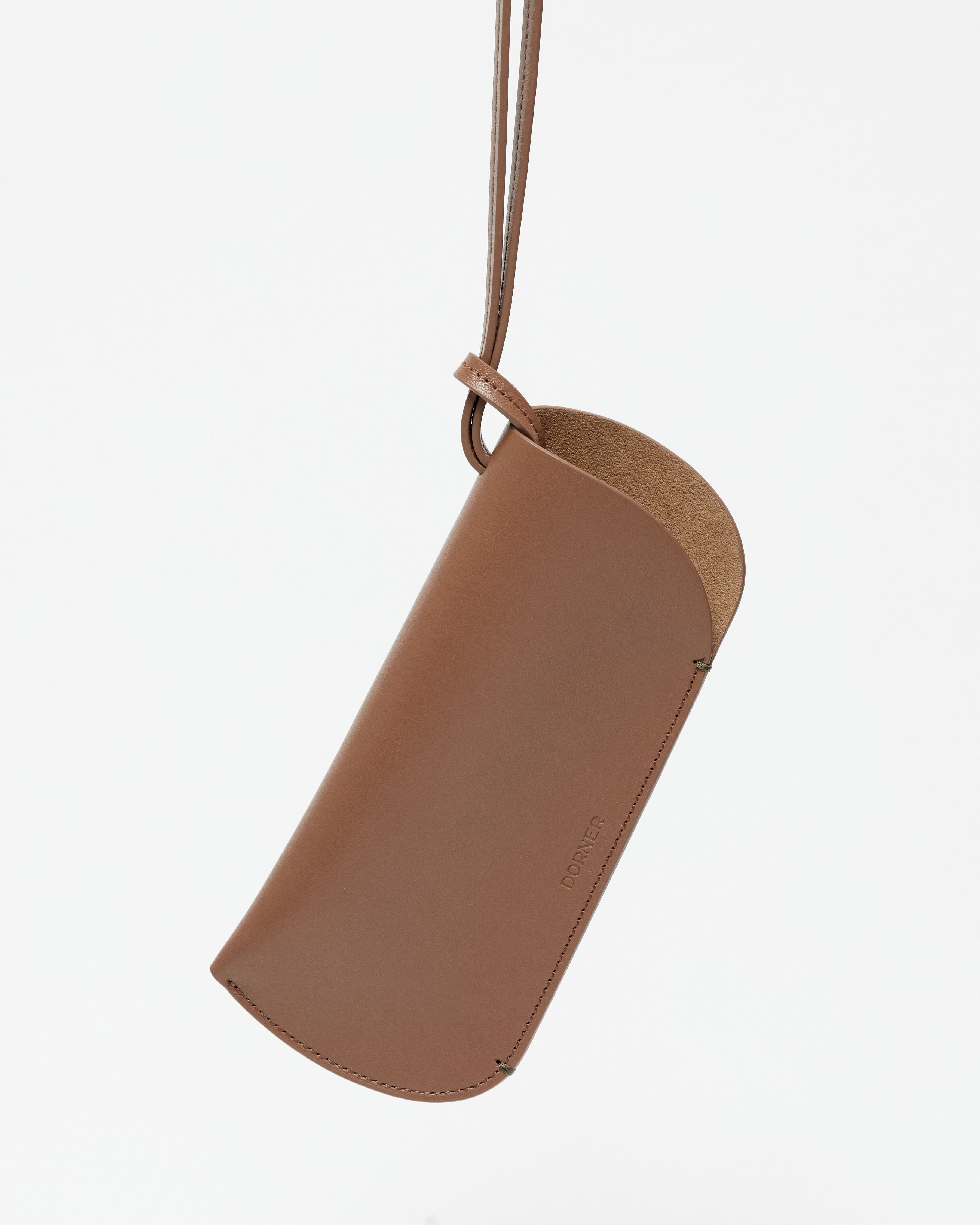 Leather Glasses Case — Rich Brown