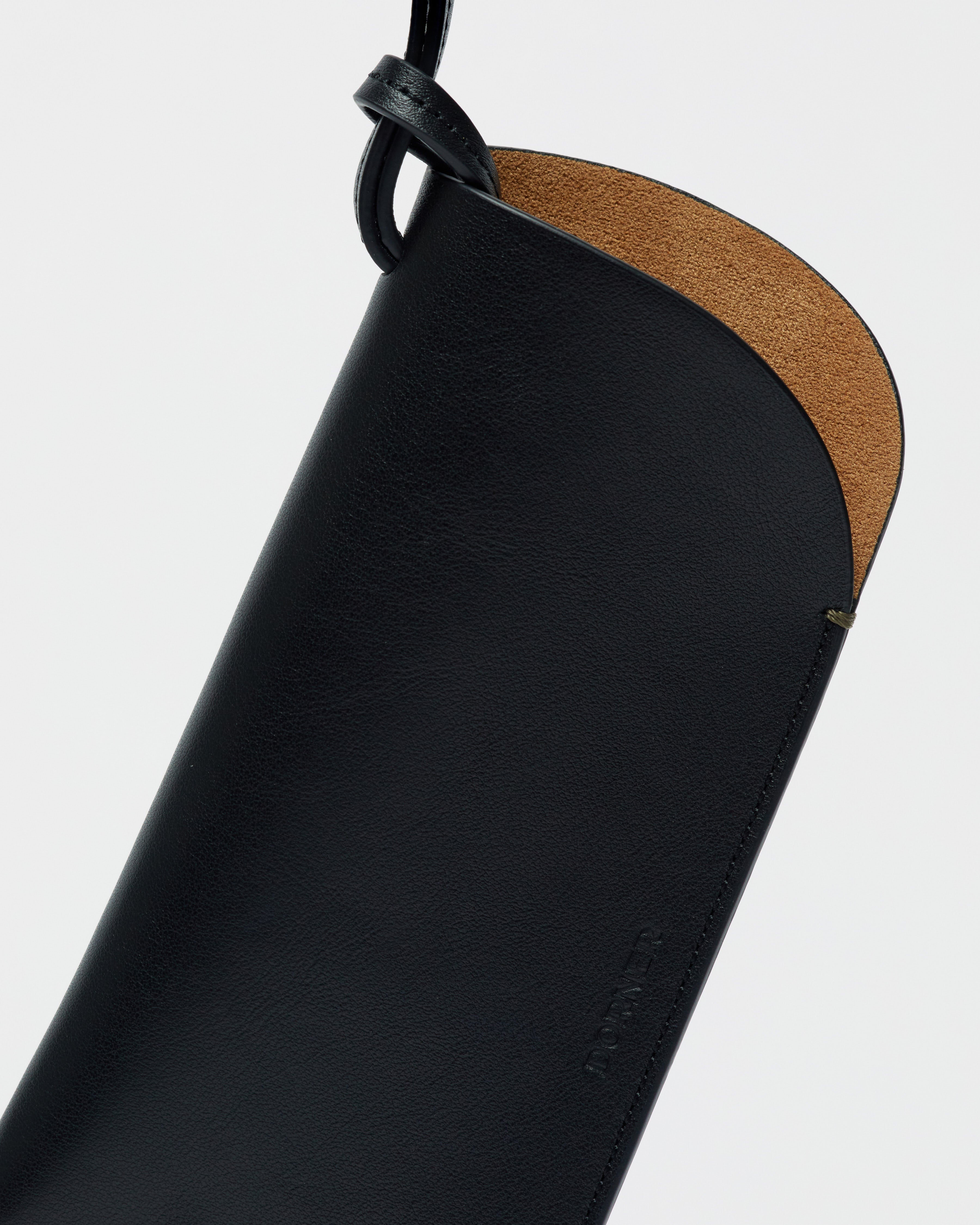 Leather Glasses Case — Black
