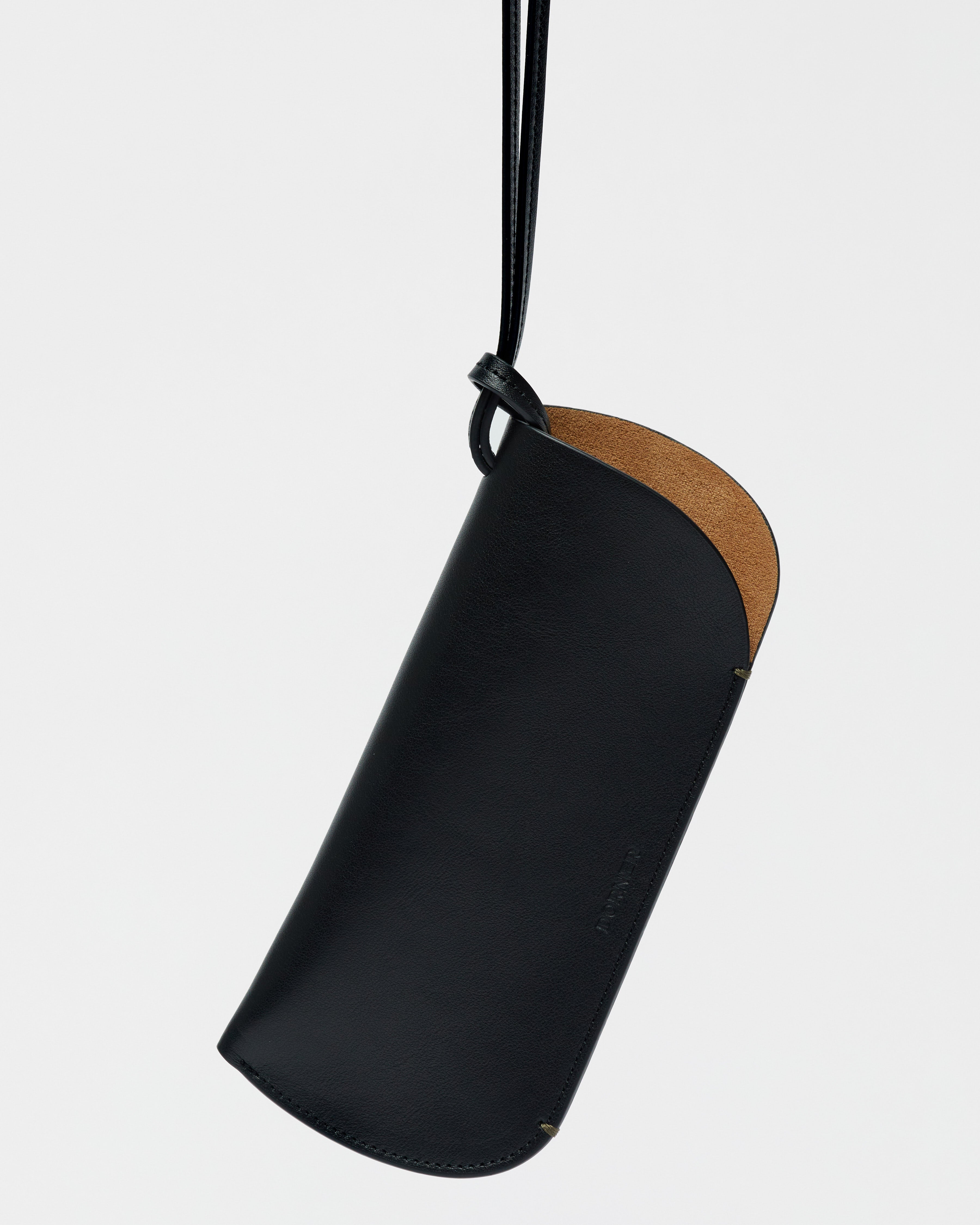 Leather Glasses Case — Black