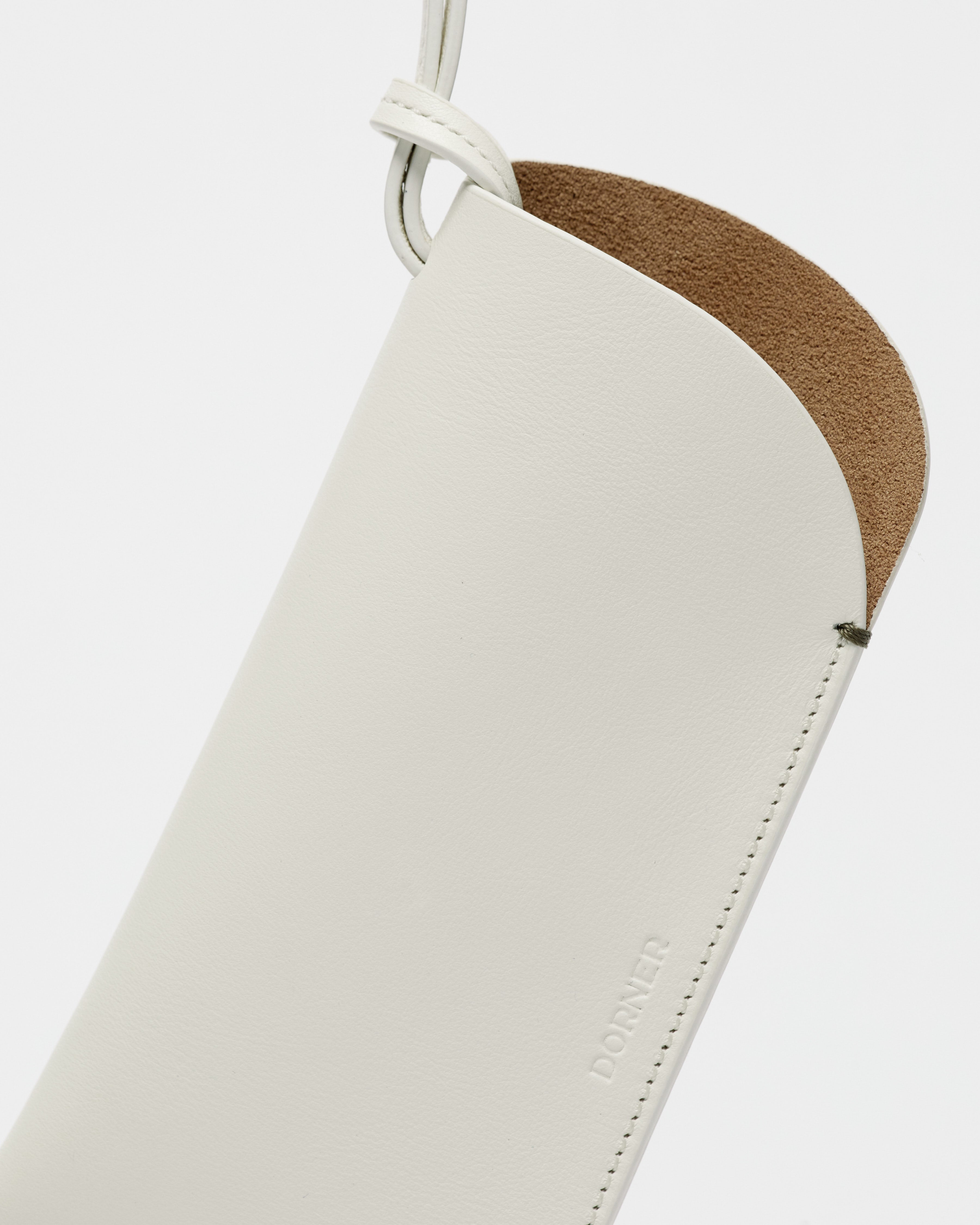 Leather Glasses Case — Warm White