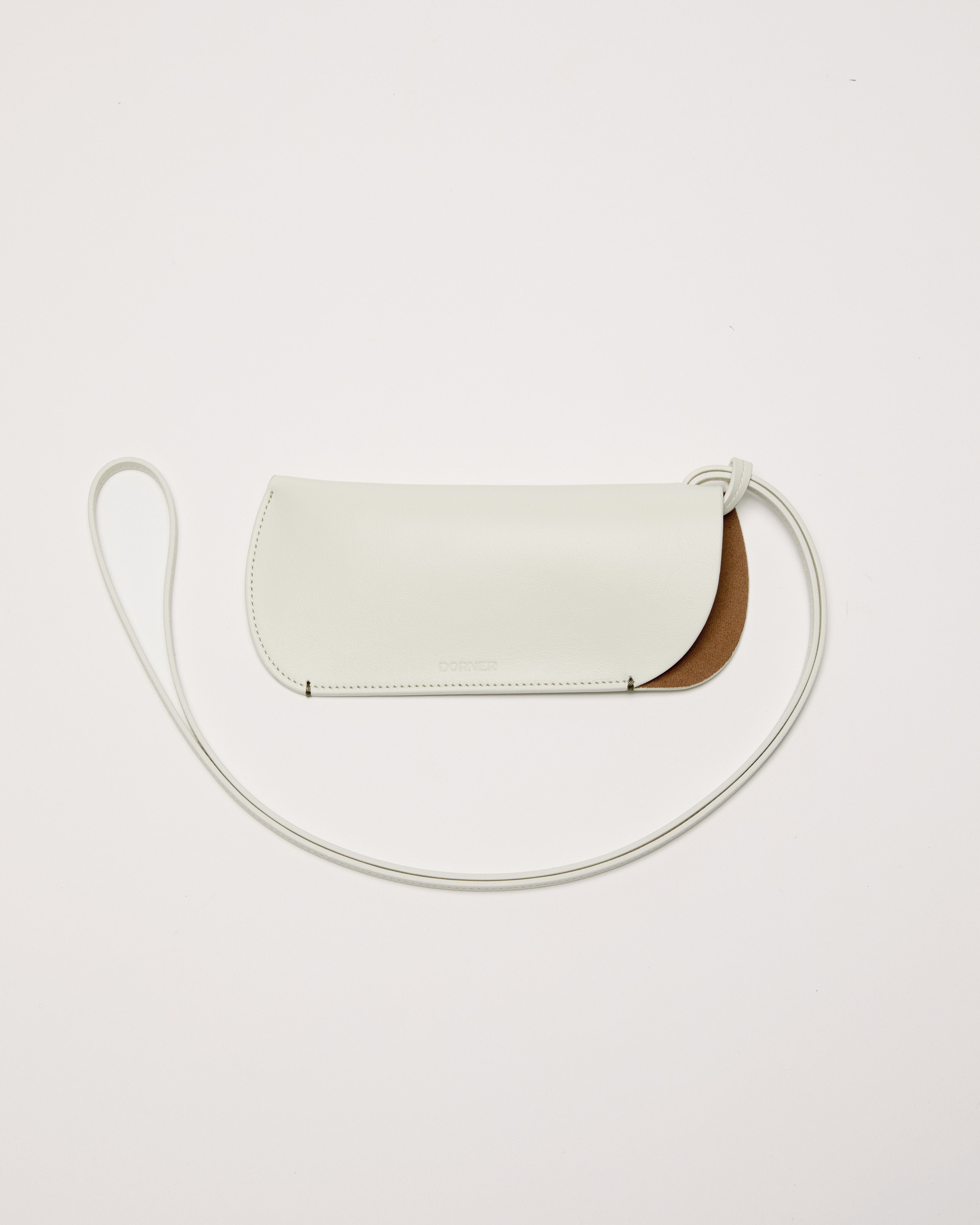 Leather Glasses Case — Warm White