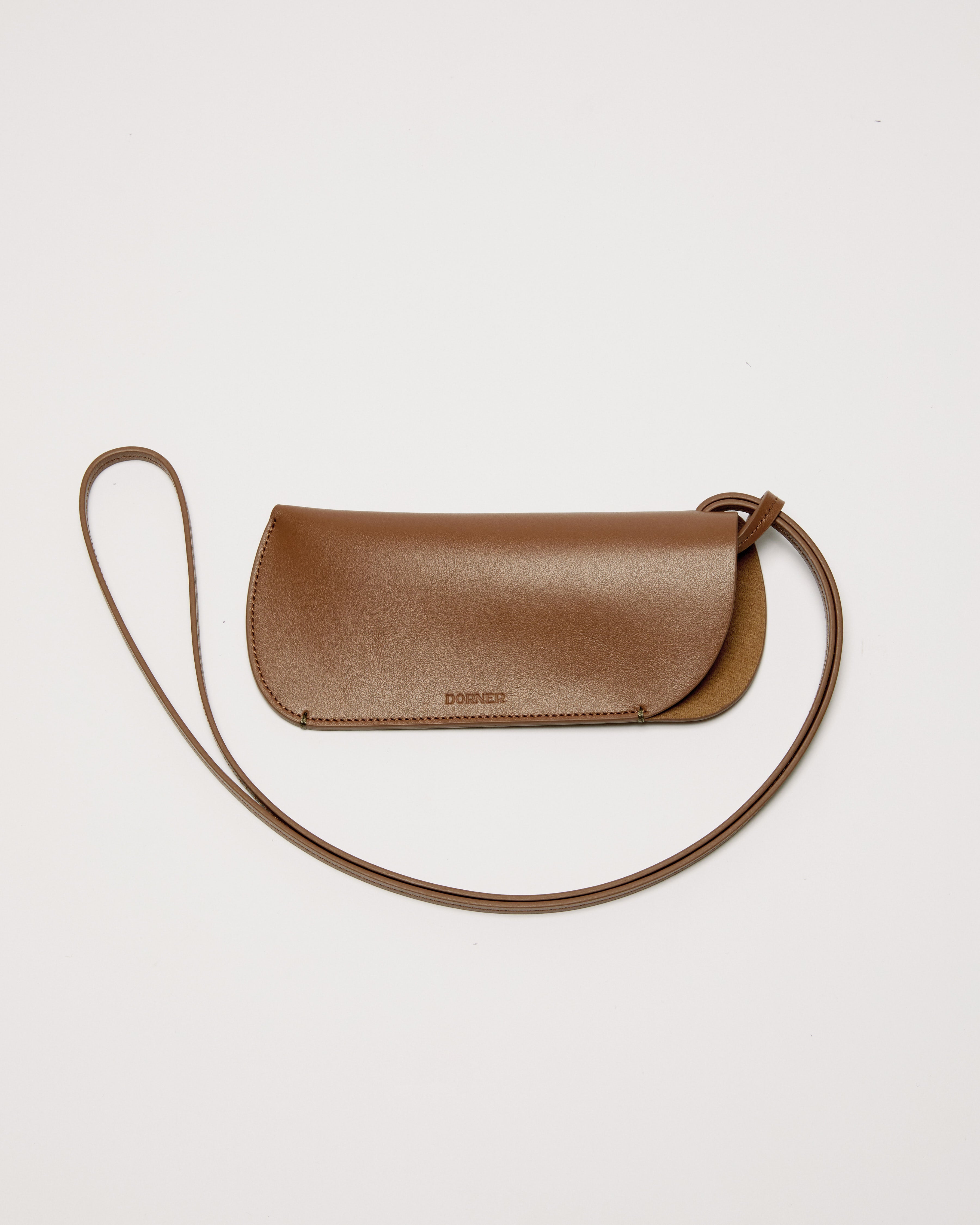 Leather Glasses Case — Rich Brown