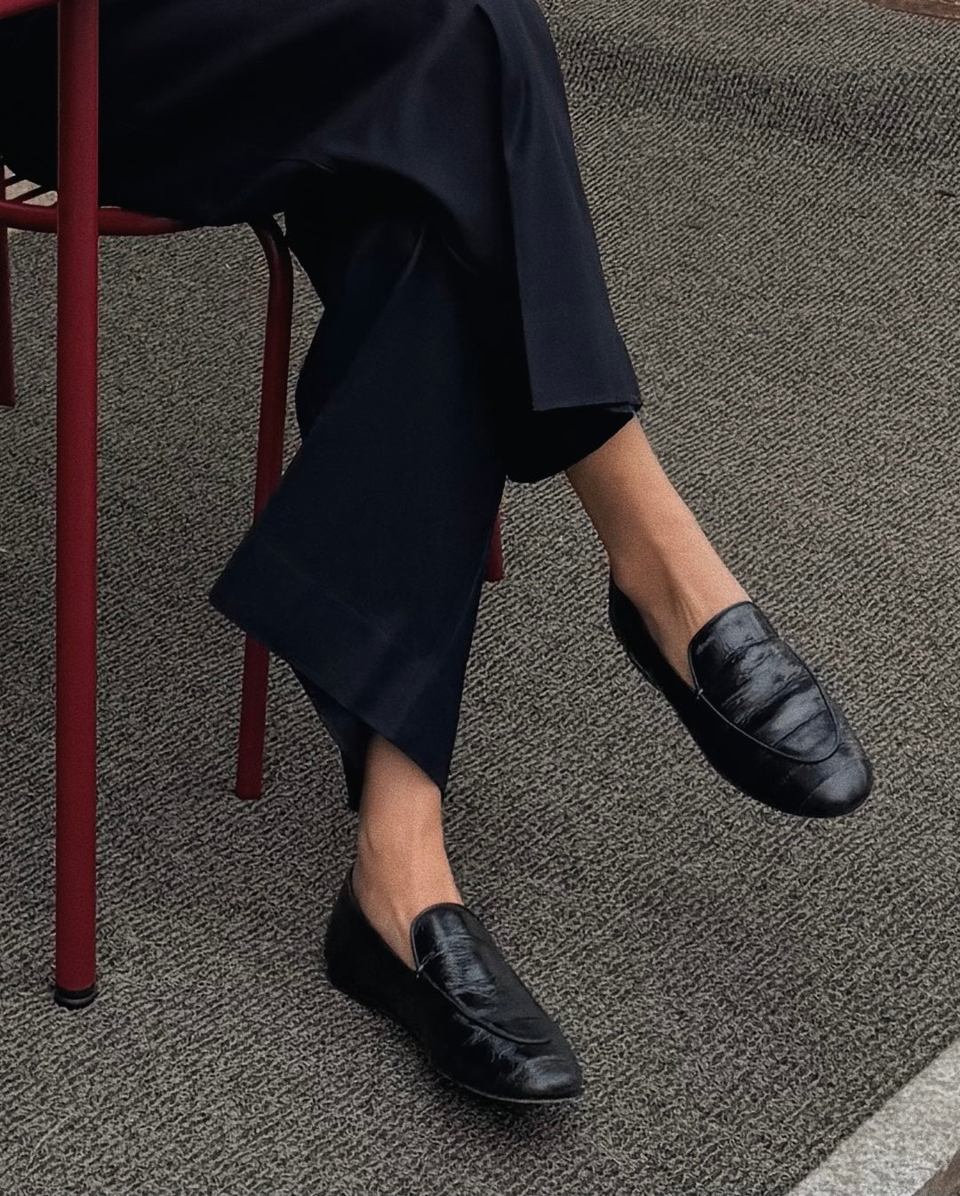 Cecil - Eel Leather in Black