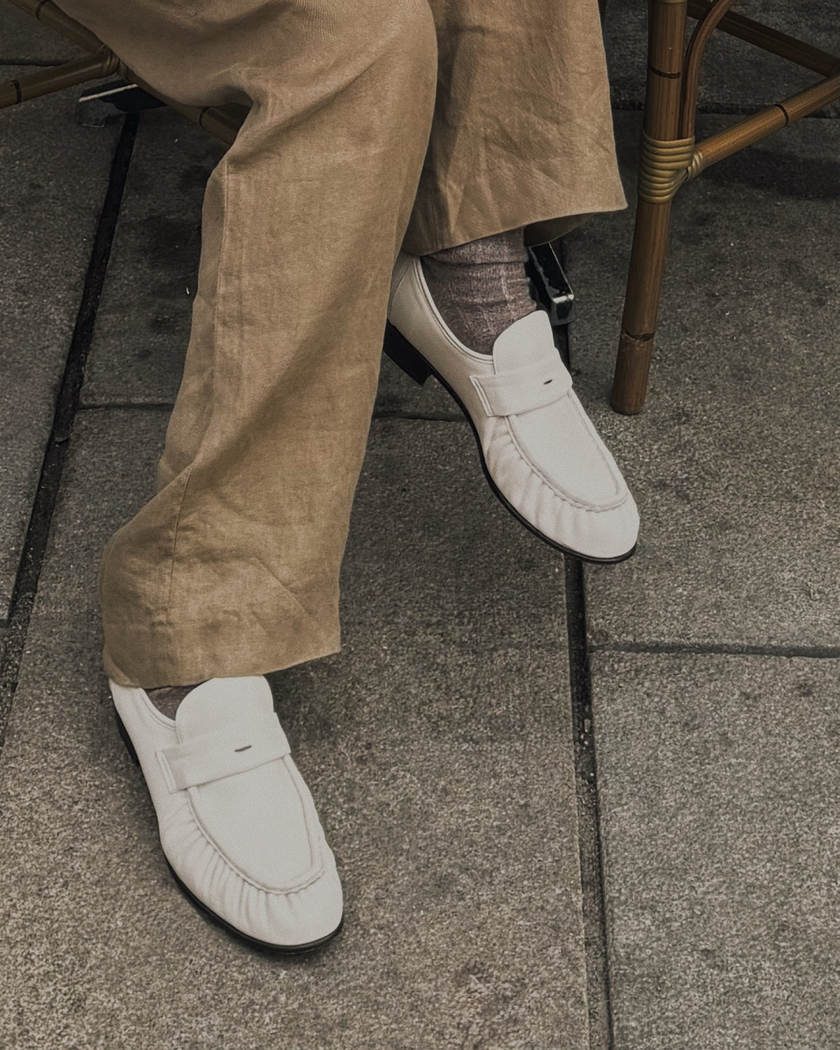Louis - Leather in Creme